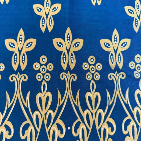 R&B Collection Flower Power Tunic Dress Size XL Floral Retro Blue Orange - Picture 12 of 14